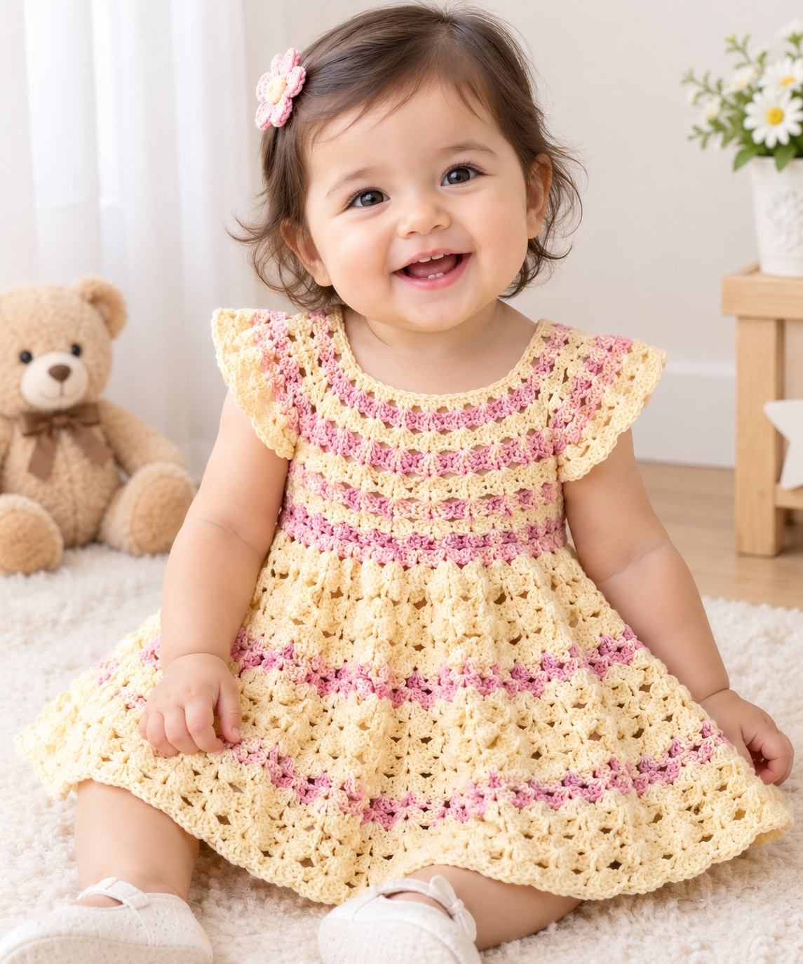 Handcrafted baby frock