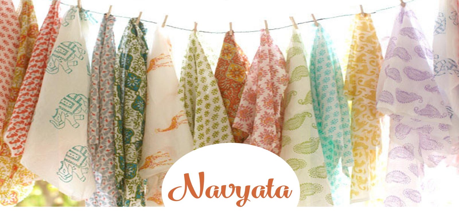 Navyata colorful handcrafted textile banner